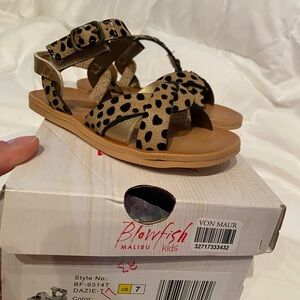 New in box Blowfish Cheetah Strap Sandals